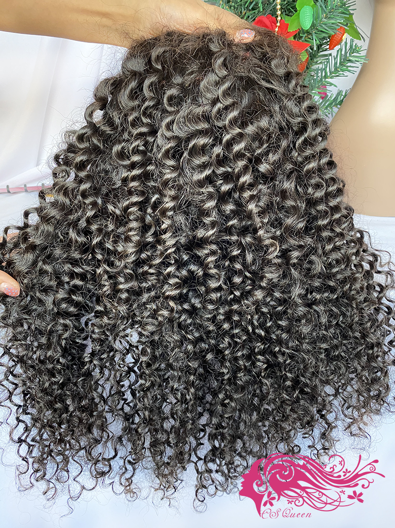 Csqueen 9A Hair Exotic wave 4*4 HD lace Closure wig 100% Human Hair HD Wig 130%density